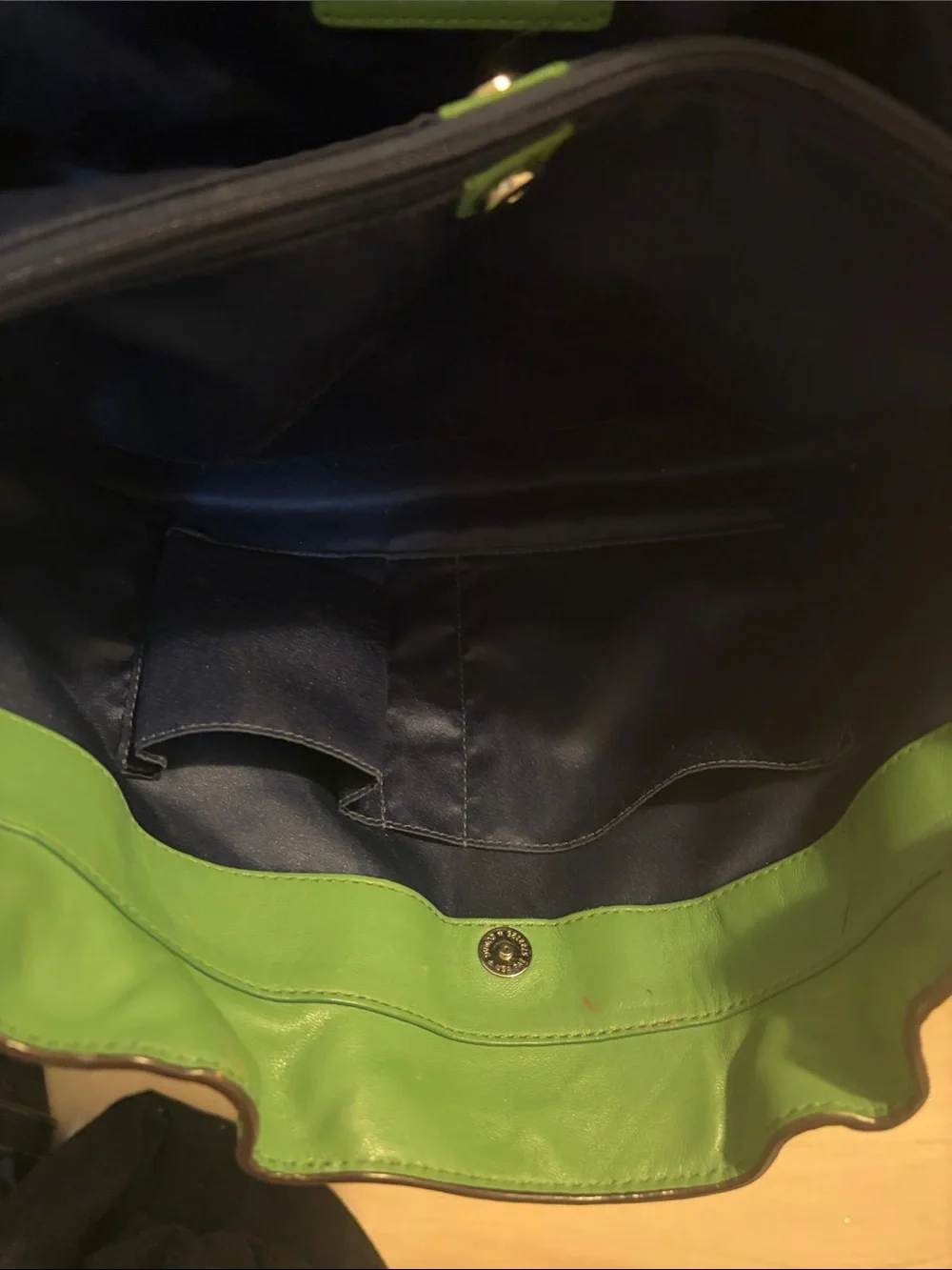 Coach Green Leather Tote Bag - Classic Shoulder Handbag